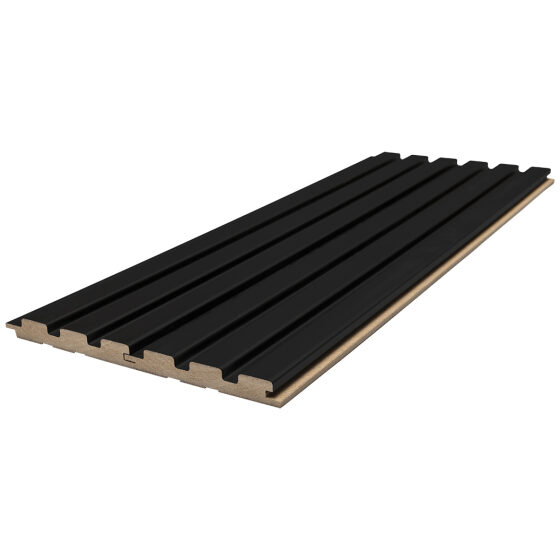 MDF PANEL ΜΕ 3D ΠΗΧΑΚΙΑ 505090 BEAT ST 16/119/2750mm BLACK