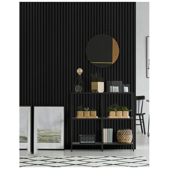 MDF PANEL ΜΕ 3D ΠΗΧΑΚΙΑ 505090 BEAT ST 16/119/2750mm BLACK