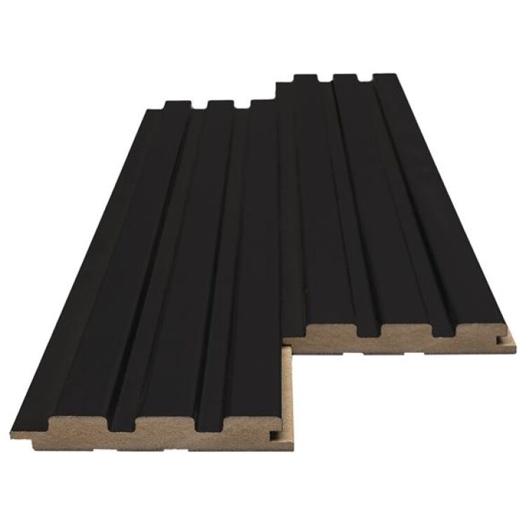 MDF PANEL ΜΕ 3D ΠΗΧΑΚΙΑ 505090 BEAT ST 16/119/2750mm BLACK