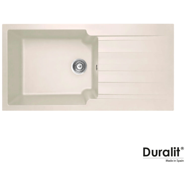 Νεροχύτης Κουζίνας Συνθετικός 100x50 Duralit Beige