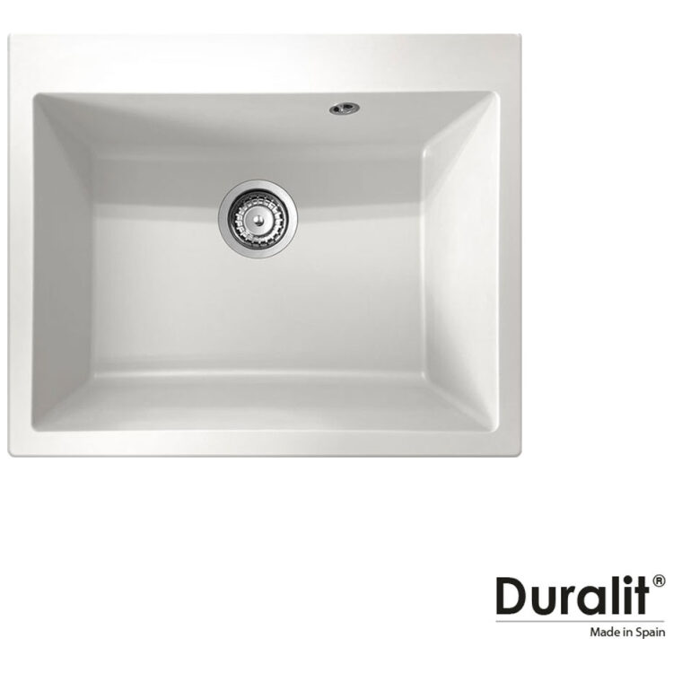 Νεροχύτης Κουζίνας Συνθετικός 60x50 Duralit White